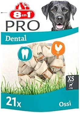 8in1 Dental Delights kramtalas šunims XS 21vnt