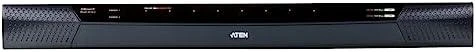 Aten | 1 vietinė / 1 nuotolinė prieiga 8 prievadų Cat 5 KVM per IP jungiklis su virtualia laikmena (1920 x 1200) | KN1108VA-AX-G
