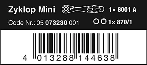 Terkšlė Wera Zyklop Mini, 1/4", su adapteriu