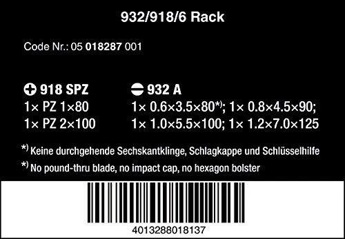 Wera 932/918/6 Kraftform Rinkinys Standartinis suktuvas