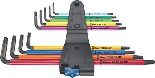 Wera Multicolor L-raktų rinkinys su laikymo funkcija, BlackLaser TORX HF
