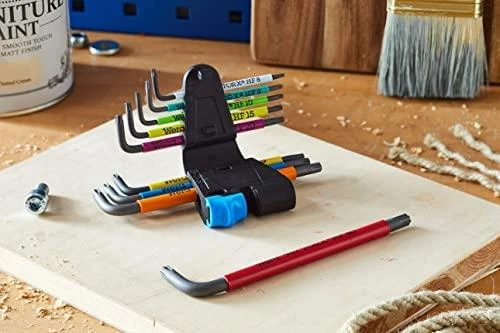 Wera Multicolor L-raktų rinkinys su laikymo funkcija, BlackLaser TORX HF