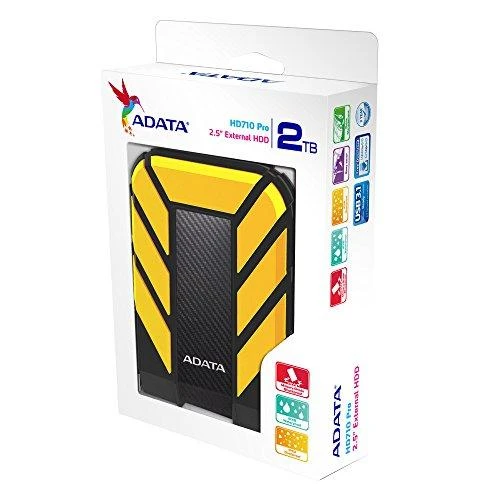 Išorinis diskas Adata HD710 Pro Išorinis kietasis diskas USB 3.1 2TB Geltonas