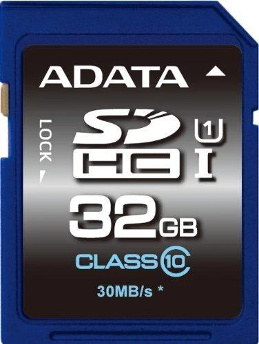 ADATA 32GB SDHC kortelė mėlynu korpusu