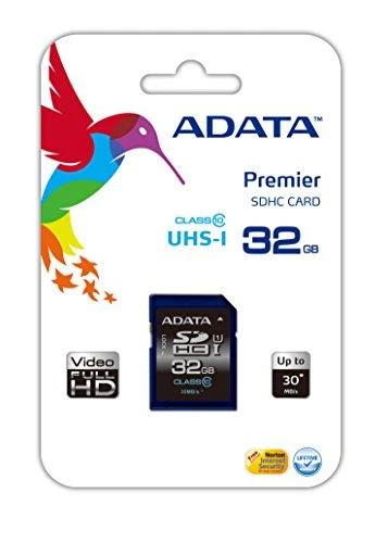 ADATA 32GB SDHC kortelė pakuotėje