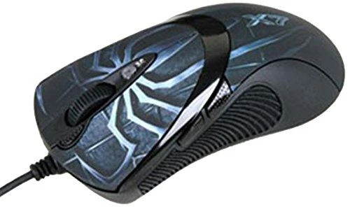 A4tech XL-747H, žaidimų pelė, ANTI-VIBRATE, 3600DPI, mėlynojo voro tema