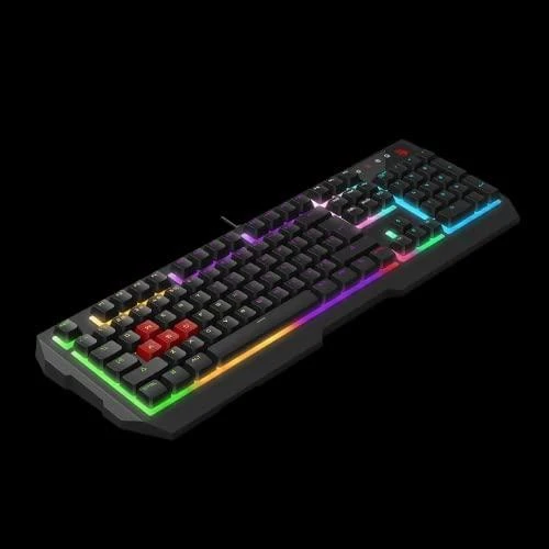 Klaviatūra žaidimams A4Tech B140N su laidu membraninė su pašvietimu juoda