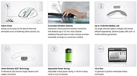A4Tech Pelė G3-200NS Wireless, No, Juodas, Yes, Belaidė jungtis