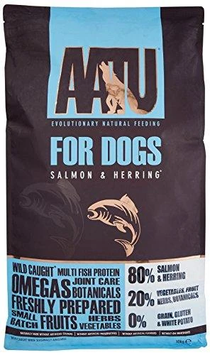 AATU lašiša and Herring natūralus pašaras šunims su lašiša ir silke 10kg