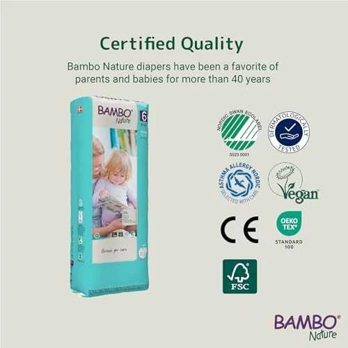 Sauskelnės Abena Bambo Nature, 6 dydžio, 16+ kg, 40 vnt.