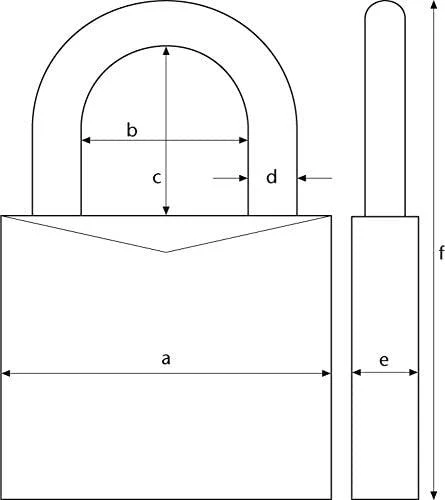ABUS Titalium-Vorhängeschloss verschieden schliessend 50mm