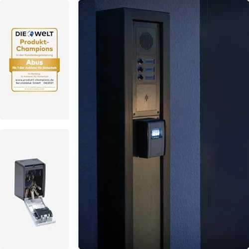 Kodinė raktų dėžutė–saugykla ABUS KeyGarage 787 BIG LED, sidabrinė