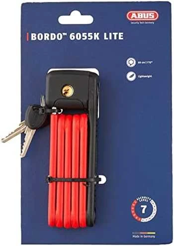 Spyna Abus Bordo Lite Mini 6055K/60 raudona