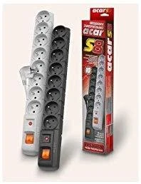 ACAR S8 Juodas 8 AC outlet(s) 230 V 1,5m