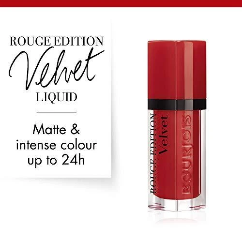 Bourjois Paris Rouge Edition Velvet Skysti lūpų dažai, 7,7 ml, spalva - 01 Personne ne rouge!