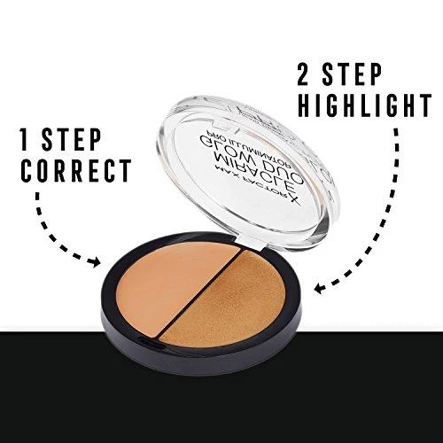 „Max Factor Miracle Glow Duo“ šviesinamoji pudra, 30 tamsių lūpų, 11 g