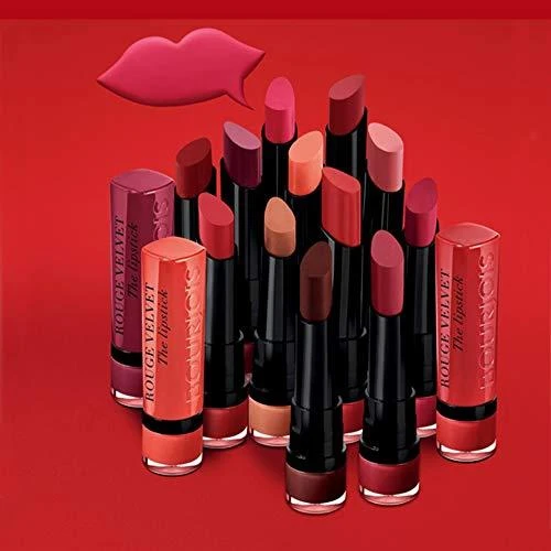 BOURJOIS Paris Rouge Velvet Lūpų dažai Moterims 2,4 g, 09 FUCHSIA BOTTÉ