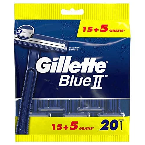 Gillette Mėlyna II skutimosi peiliukai 15+5 vnt