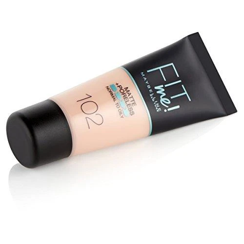 Maybelline Fit Me Matte & Poreless 102 Fair Ivory Vamzdelis Skystis 30 ml