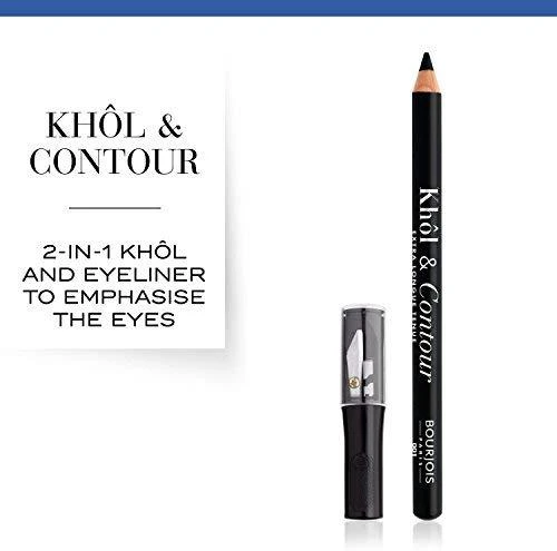 "Bourjois" akių pieštukas "Khol Contour 001 Juodas