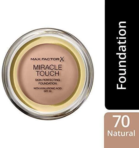 "Max Factor Miracle Touch" tobulinantis odos pagrindas Spf30 070 Natural