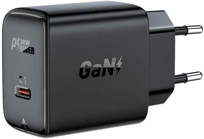 Įkroviklis Acefast A21 30W GaN USB-C baltas
