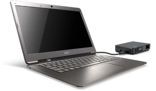 Acer C120 LED duomenų projektorius 100 ANSI lumens DLP WVGA (854x480) Nešiojamas projektorius Juoda