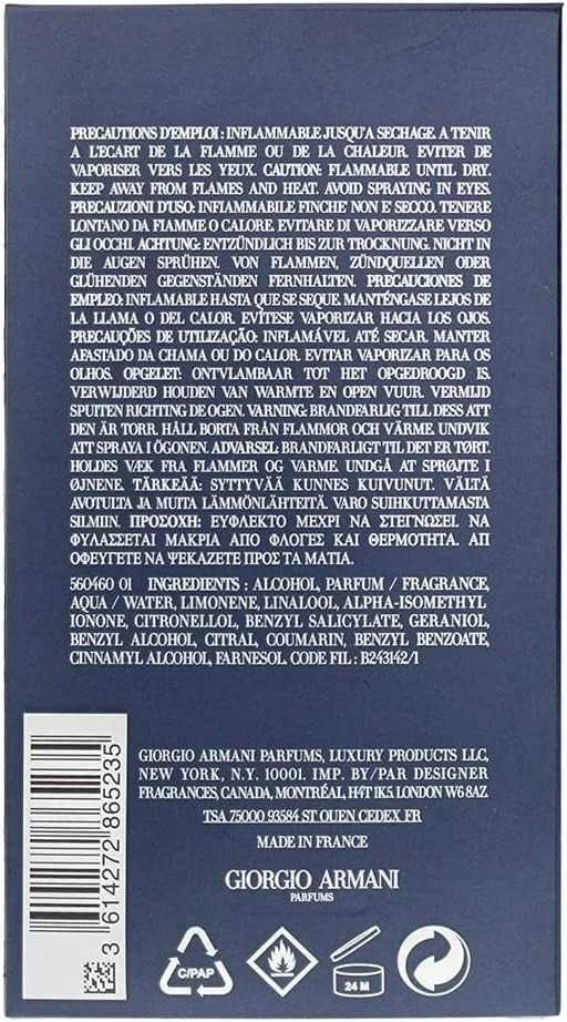 Kvepalai vyrams Giorgio Armani Acqua Di Giò Profondo EDP, 125 ml