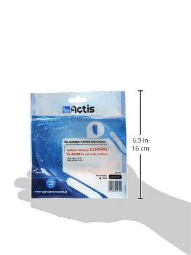 Rašalo Kasetė - Actis KC-551Bk, Juoda