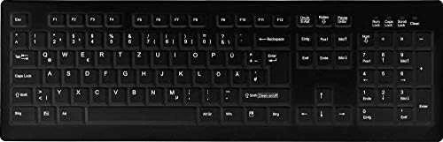 Klaviatūra Cherry ACTIVE KEY MTA AK-C8100 su laidu DE-išdėstymas juodas