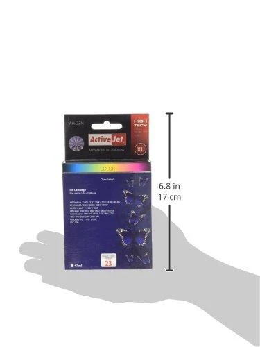 „Activejet AH-23N“ rašalo kasetė (pakeičiama HP 23 C1823D; Supreme; 47 ml; spalvota)