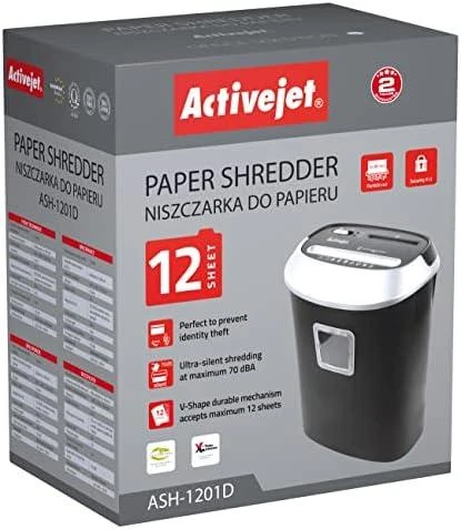 Activejet ASH-2502C popieriaus smulkintuvas Kryžminis smulkinimas 60 dB