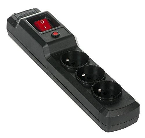 Ilgiklis - Activejet COMBO-IEC-3G 3x Tipo E Lizdai 1,5 m Laidas Juodas