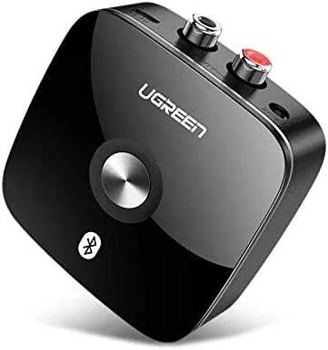 Ugreen Bluetooth 5.0 imtuvo adapteris 2x RCA 3.5mm lizdas aptX juodas