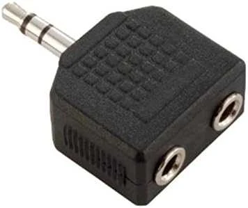Goobay 3,5 mm ausinių skirstytuvas, juodas