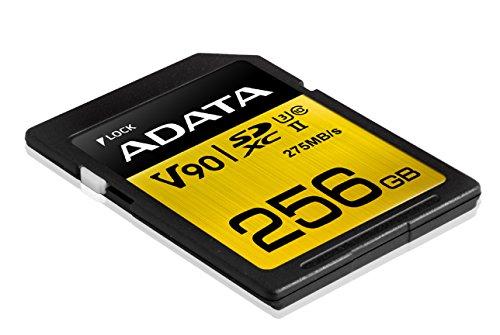 Atminties kortelė ADATA 256GB Premier ONE SDXC UHS-II U3 Class 10, R/W iki 275/155 MB/s