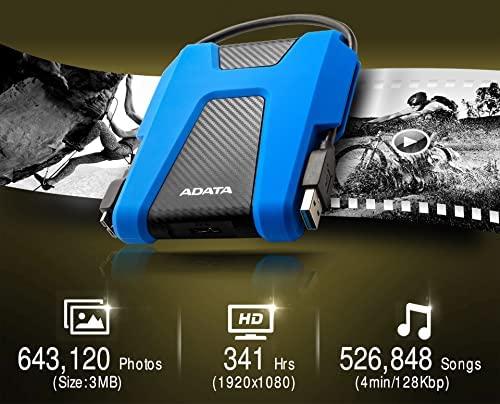 Kietasis diskas Išorinis diskas ADATA HDD HV680 1TB 2,5'' USB3.0 - mėlynas