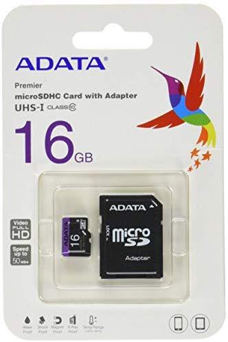 Atminties kortelė ADATA | Premier UHS-I | 16 GB | Micro SDHC | Flash atminties klasė 10 | SD adapter