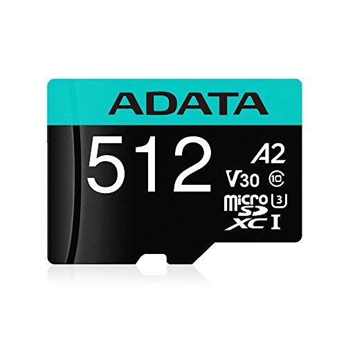 Atminties kortelė ADATA Premier Pro UHS-I U3 512 GB, micro SDXC, Flash atminties klasė 10, su adapteriu