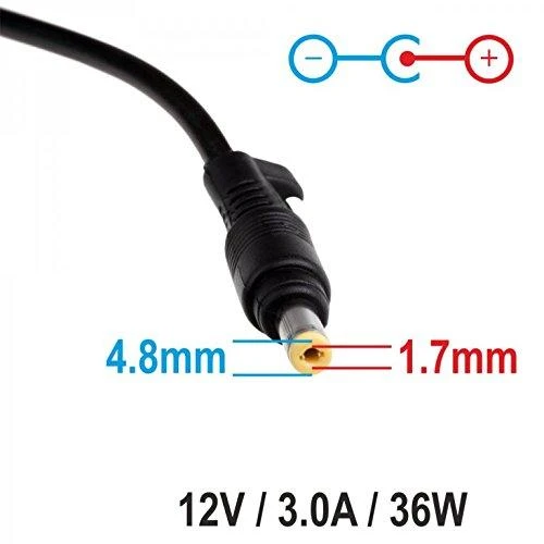 Nešiojamojo kompiuterio pakrovėjas Akyga AK-ND-49 (12V / 3.0A 36W 4.8 x 1.7mm) ASUS 1.2m