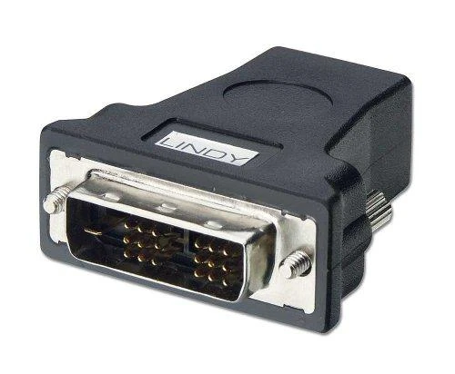 Adapteris - LINDY HDMI F/M į DVI-D M Adapteris, 1920x1200, Auksiniai Kontaktai, Juodas