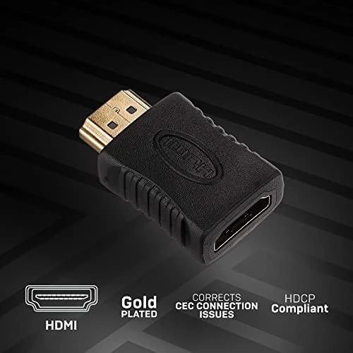 HDMI Adapteris - LINDY HDMI NON-CEC Adapteris Type A M/F, Juodas