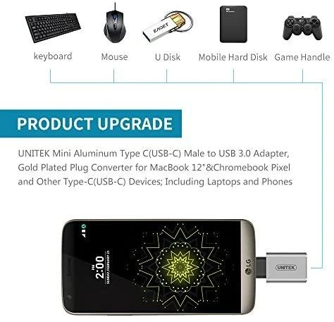 UNITEK Y-A025CGY Unitek C tipo USB adapteris – USB 3.0,Y-A025CGY