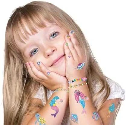 AVENIR 230+ nagų lipdukų ir tatuiruočių „Undinėlės“
