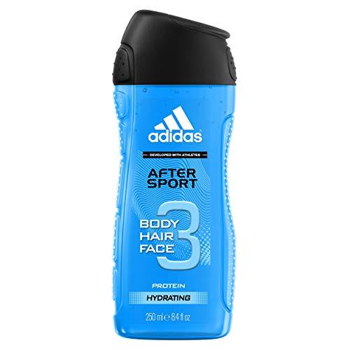 "Adidas After Sport" kūno plaukų veido 3 in 1 dušo želė 400ml