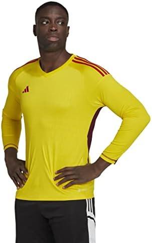„Adidas Tiro 23 Competition“ vyrų vartininko marškinėliai ilgomis rankovėmis, geltoni HK7696 (M)