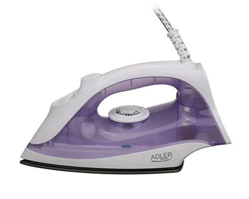 Lygintuvas | Adler | AD 5019 | With cord | 1600 W | Vanduo tank capacity 100 ml | Continuous steam 10 g/min | Violet/Baltas