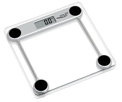 Virtuvinės svarstyklės Adler | Maksimalus svoris (talpa) 150 kg | Tikslumas 100 g | Stiklas