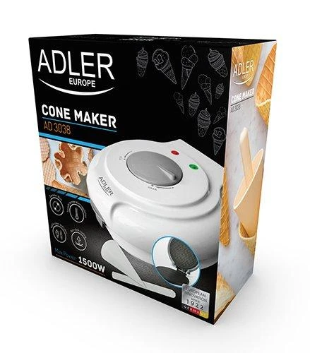 Adler Vaflinė AD 3038 Balta, 1500 W