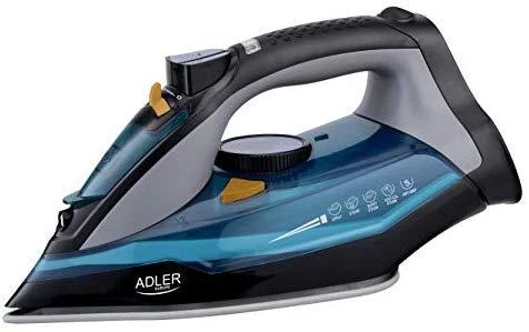 Adler | Lygintuvas | AD 5032 | Garų lygintuvas | 3000 W | Vanduo tank capacity 350 ml | Continuous steam 45 g/min | Steam boost performance 80 g/min | Mėlyna/Pilkas